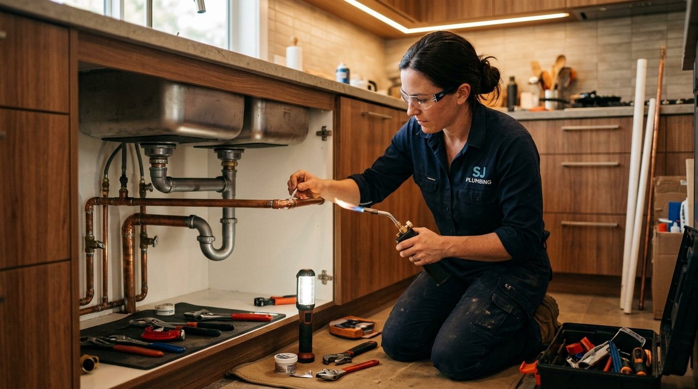 Professional licensed plumber working in Tulsa, Oklahoma